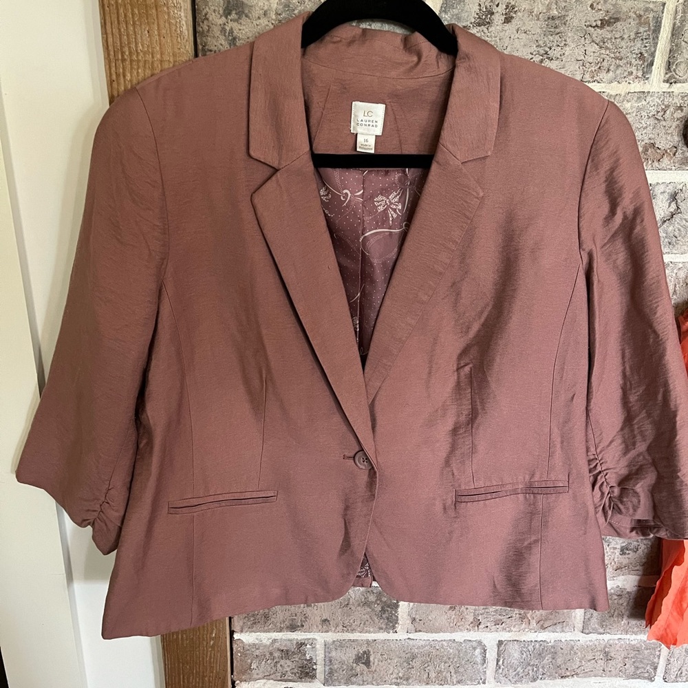 Lauren Conrad Jacket Mauve/Rust sz 16